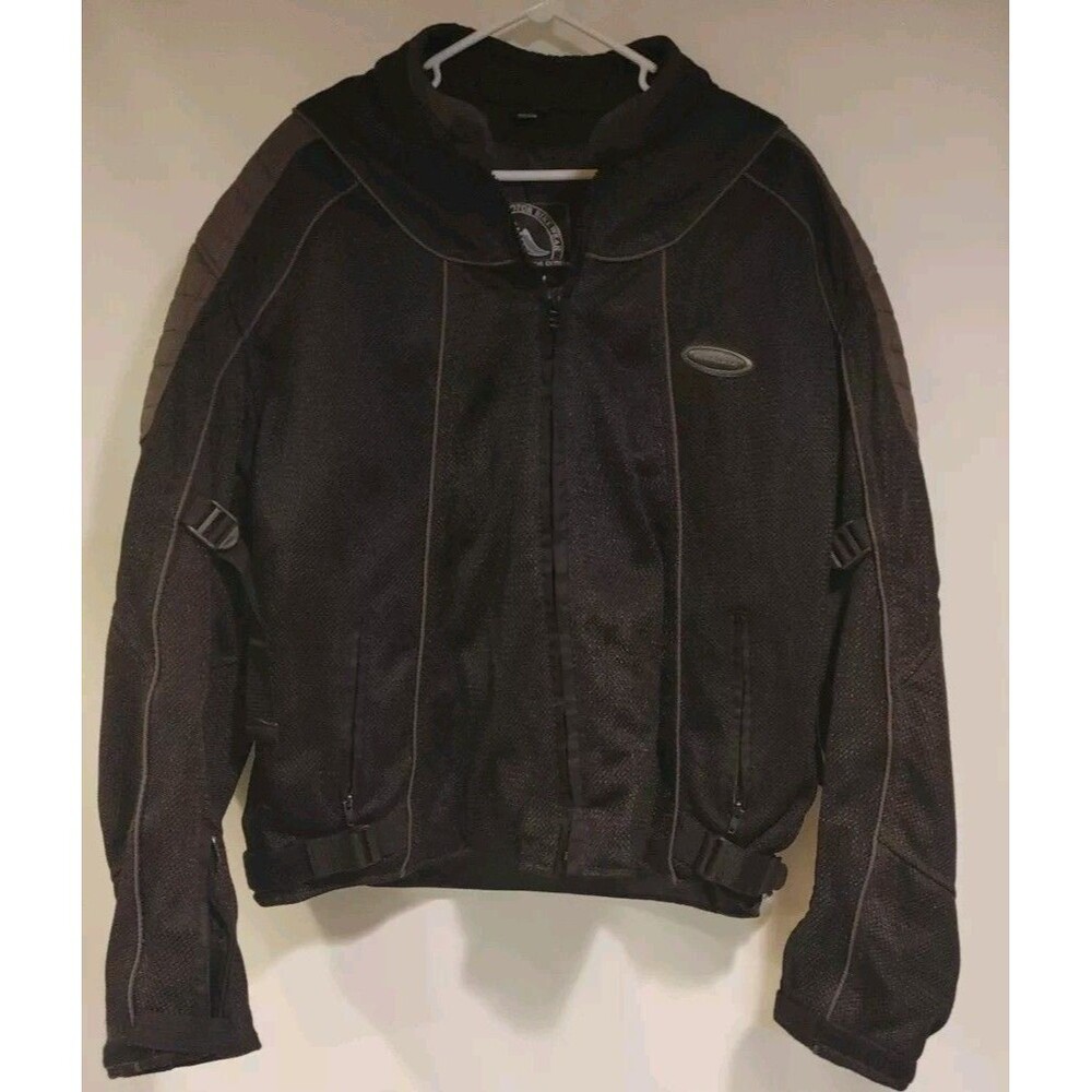 Himalaya Motor Bike Wear Motorcycle Jacket Black Night Vision Men's Size 2XL XXL